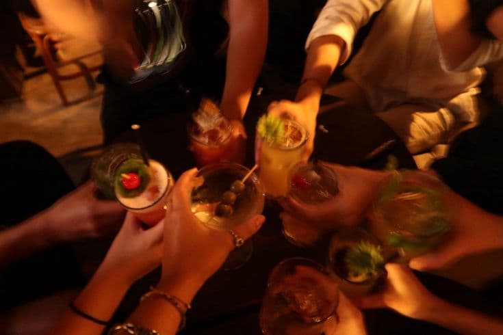 Take another every few drinks.
